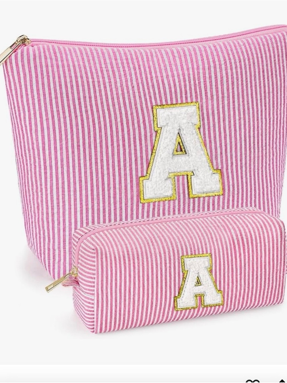 NWT Pink and White Travel Bag Set - Picture 7 of 7
